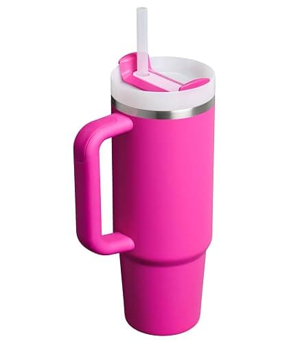 STANLEY Quencher H2.0 Tumbler with Handle and Straw 30 oz | Flowstate 3-Position Lid | Cup Holder Compatible for Travel | Insulated Stainless Steel Cup | BPA-Free | Violet Blossom thumbnail 4