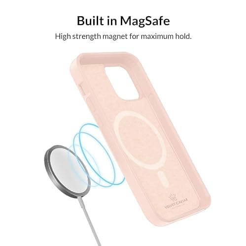 VELVET CAVIAR Compatible with iPhone 14 Pro Case MagSafe Silicone - Built-in Magnetic Ring - Microfiber Lining - [6ft Drop Tested] Protective Phone Cases for Women & Men (Blush Pink) thumbnail 5