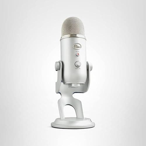 Logitech Creators Blue Yeti USB Microphone for Gaming, Streaming, Podcast, YouTube, Discord, PC, Studio Sound, Plug & Play-Silver thumbnail 13