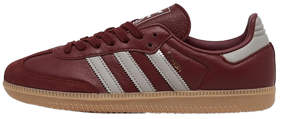 adidas Samba OG Womens Sneaker (Dark Burgundy Gum, 9) - Image 1