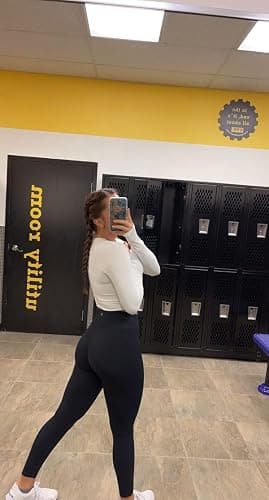 Women's Yoga Pants 7/8 High Waisted Workout Yoga Leggings for Women Butt Lifting Tummy Control Booty Tights thumbnail 6