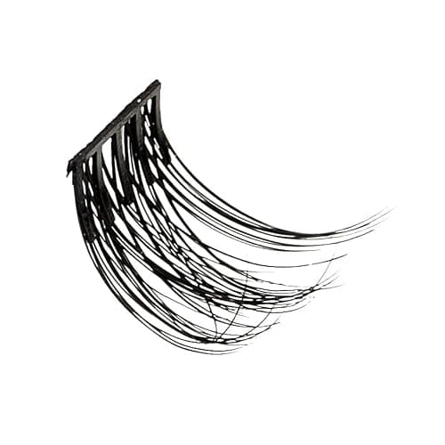 KISS imPRESS Falsies Self Adhesive Eyelashes, Press On Lashes, 12mm-14mm Glam Volume Lashes, Black, No Glue Needed, Invisible Band, 36 Lash Clusters & Non-Stick Applicator - Voluminous thumbnail 9