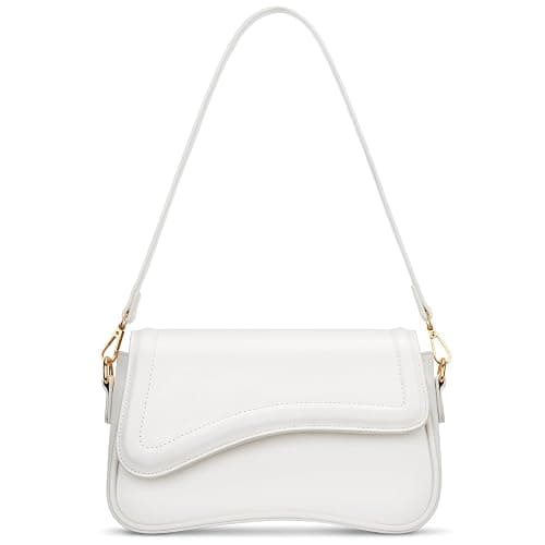 KKXIU Shoulder Bag for Women Small Clutch Purses Cute Hobo Handbag Trendy Underarm Bag - Beige - Image 1