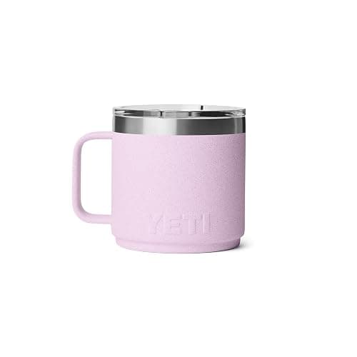 YETI Rambler 14 oz Ceramic Lined Stackable Mug, Vacuum Insulated, Stainless Steel with MagSlider Lid, Cherry Blossom thumbnail 7