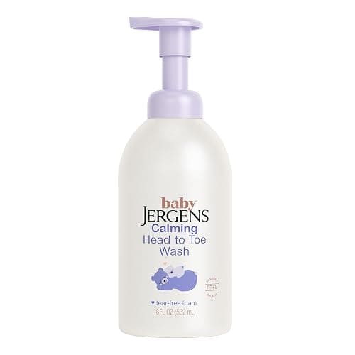Jergens Baby Calming Head-to-Toe Foaming Wash & Shampoo, 18 Fl Oz | Tear-Free Formula, Shea & Lavender Oils, Rich Foam, Gentle Cleansing, Dermatologist Tested thumbnail 2