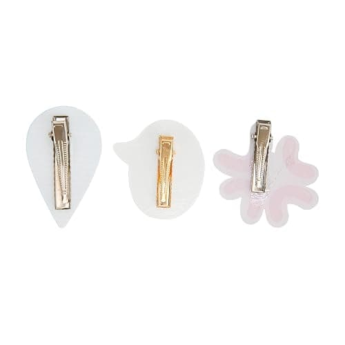 6PCS Cute Clips Funny Shaped Sweat Droplet Side Clips Droplet Pins for Daily Wear Party Accessories thumbnail 6