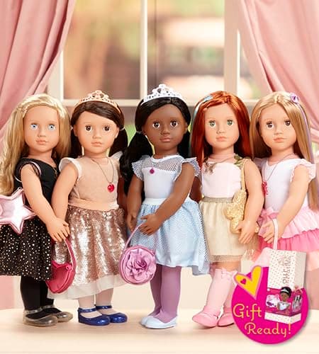Our Generation – 18-Inch – Sweetheart Themed Fashion Starter Doll – Amora – Brown Hair & Hazel Eyes – 3 Outfits & Styling Accessories in Gift Box – Pretend Play Ages 3+ Years thumbnail 11