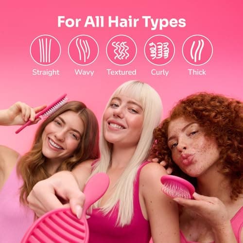 Amazon.com : Wet Brush Mini Detangler Hair Brush, Black Frost, Detangling Travel Hairbrush, Ultra-Soft IntelliFlex Bristles Glide Through Tangles with Ease, Pain-Free, All Hair Types : Beauty & Personal Care thumbnail 4