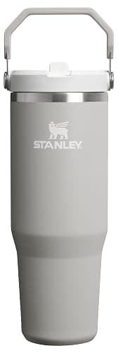 STANLEY IceFlow 2.0 Flip Straw Tumbler, 30 oz, Ash | Easy Carry Handle | Twist On Lid and Flip Up Straw | Leak Resistant Water Bottle | Insulated Stainless Steel | BPA-Free - Image 1