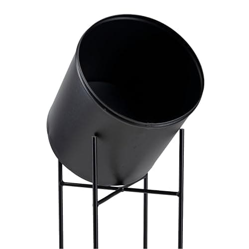 HowHomely Portavaso decorativo in metallo, 95 cm, colore: nero thumbnail 5