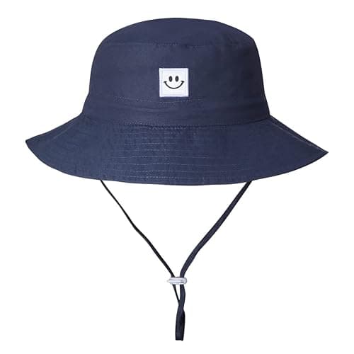 MaxNova Baby Sun Hat Smile Face UPF 50+ Toddler Bucket Hat for Boys Girls 0-7 Years thumbnail 2