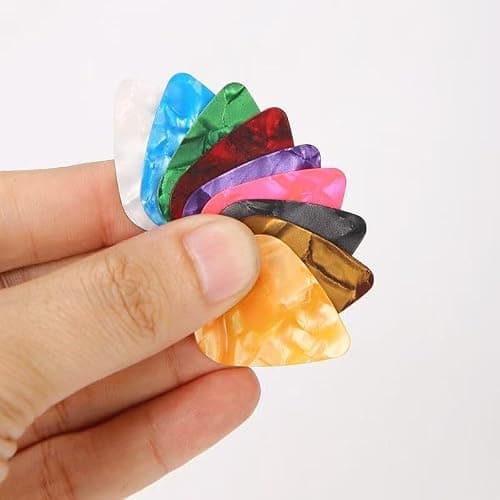 21 Packs Guitar Picks With Organizer Box Bass Picks Thin, Medium & Heavy 3 Different Thickness For Electric Acoustic Guitars Ukulele Bass, Guitar Gifts For Men Women Players - 21 thumbnail 6