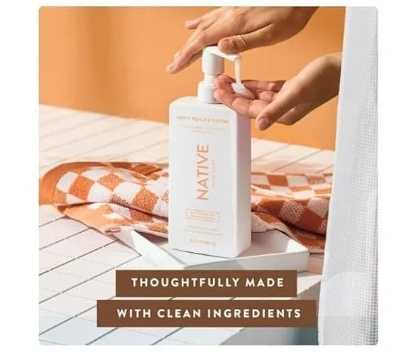 Native Moisturizing Conditioner, Sweet Peach & Nectar, Sulfate & Paraben Free, 16.5 Oz thumbnail 6