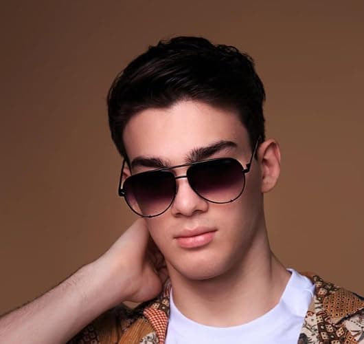 SORVINO Oversized Aviator Sunglasses for Women Men Big Large UV Protection | Fashion Black Faded Classic Retro Sun Glasses thumbnail 2