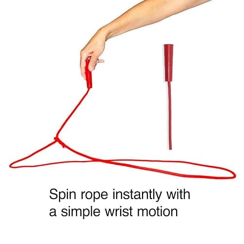 Western Stage Props Children’s Cowboy Kiddie Trick Rope Lasso Pre-Tied | Ages 4-10 | - Red thumbnail 2
