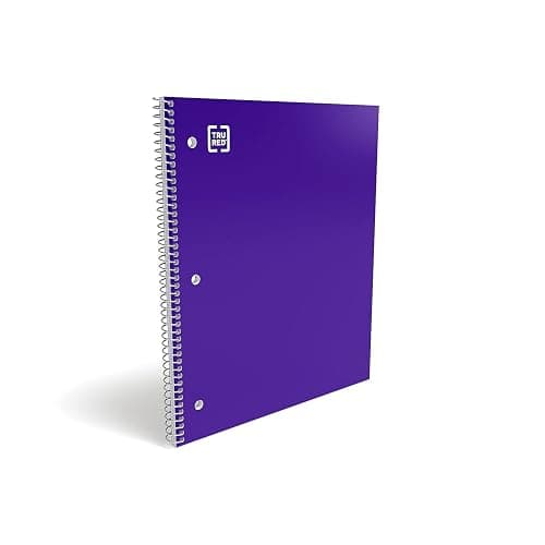 STAPLES Accel 1‑Subject Notebook, 8.5” x 11”, College Ruled, 100 Sheets, Purple thumbnail 4