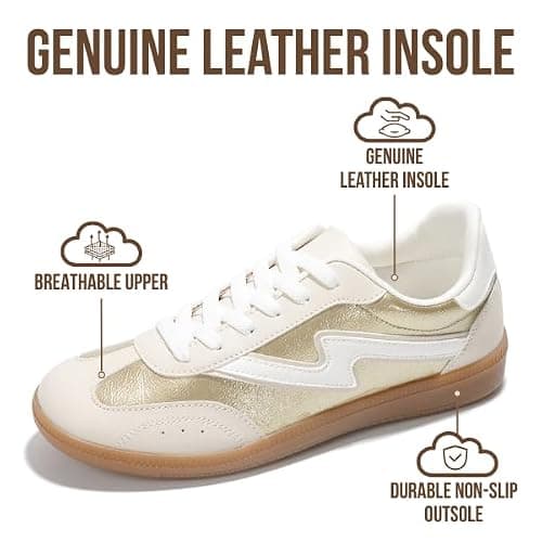 Project Cloud Sneakers for Women - Lace-Up Shoes for Women Trendy Women Sneakers with Memory Foam Insole Women's Fashion Sneakers Non-Slip Womens Shoes (Irita) thumbnail 3