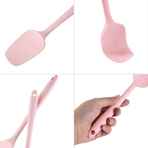 3-teiliges Silikon-Spatel Set, Hitzebeständig bis 230°C, BPA-frei, mit Edelstahlkern, Nahtloses Design, Spatel für Küche, Backen, Teig und Antihaft-Pfannen thumbnail 4