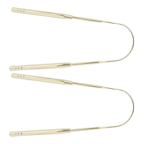 2pcs Tongue Scraper for Adults Stainless Steel U Shape Tongue Cleaner Reduce Bad Breath for Oral Care Hygiene(Gold) thumbnail 8