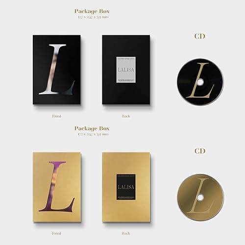 BLACKPINK LISA FIRST SINGLE ALBUM - LALISA [ GOLD VER. ] PHOTOBOOK + LYRICS PAPER + CD + PHOTOCARD + POLAROID + DOUBLE-SIDED POSTER thumbnail 3