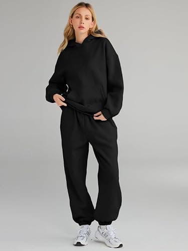 AUTOMET Womens 2 Piece Outfits Lounge Hoodie Sweatsuit Sets Plus Size Fall Fashion Clothes Airport Travel Pants Tracksuits thumbnail 2