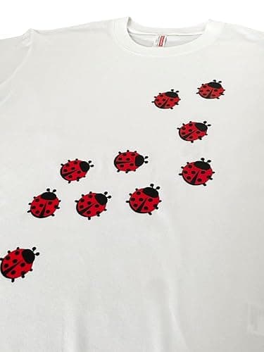 JOLILUNA Whimsy Twee Clothes for Women Oversize Graphic Ladybug Tee Y2k Fashion Whimsical Clothes Streetwear thumbnail 7