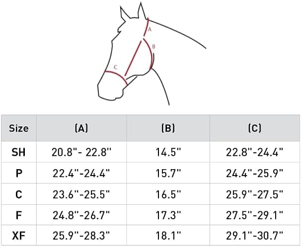 5.   HORZE Kiel Adjustable Horse Halter with Fleece Padding - Black - Horse thumbnail 2