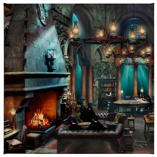 Thomas Kinkade Studios Harry Potter™ Slytherin Room - 14 x 14 Gallery Wrapped Canvas thumbnail 2