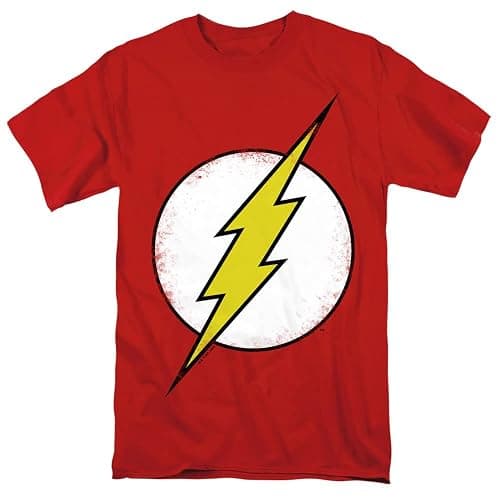 Popfunk The Flash Distressed Unisex Adult T Shirt - Image 1