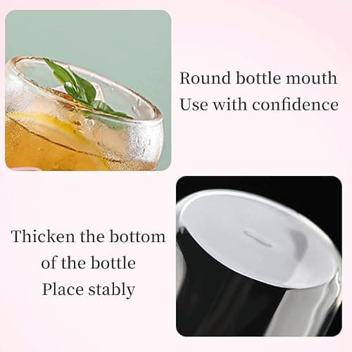Nymora 2 Bow Glass Cups with Lids and Straws - Glass Tumbler with Straw, Lid and Silicone Covers, Gift for Birthdays, Christmas, Back to School (Bow & Flowers) thumbnail 5