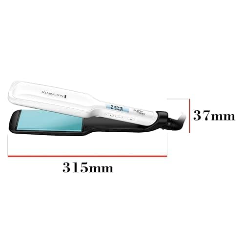 Remington Shine Therapy Wide (45mm) Floating Plate Hair Straightener with Advanced Ceramic coating infused with Moroccan Argan Oil for sleek & smooth glide, 9 settings 150°C–230°C, S8550 thumbnail 4
