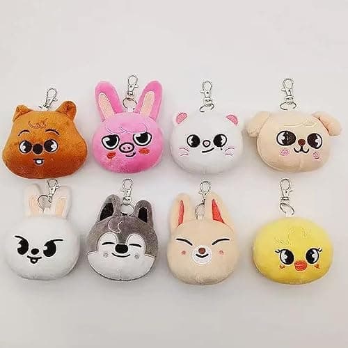 AiHdcy 8 PCS Skz Keychains Stray skz Plush Keychains SKZ Set Key Pendant thumbnail 5