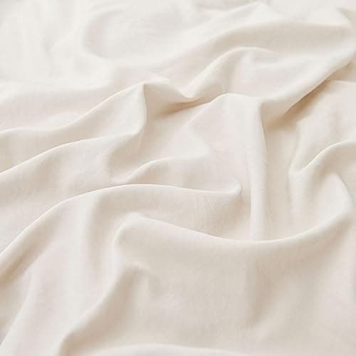 CCoutueChen Beige Ruffle Duvet Cover Twin 2Pcs Ruffled Duvet Cover Set Cottagecore Frilly Bedding Set 100% Washed Microfiber Shabby Chic Farmhouse Bedding with 1 Pillowcase(No Comforter) thumbnail 6