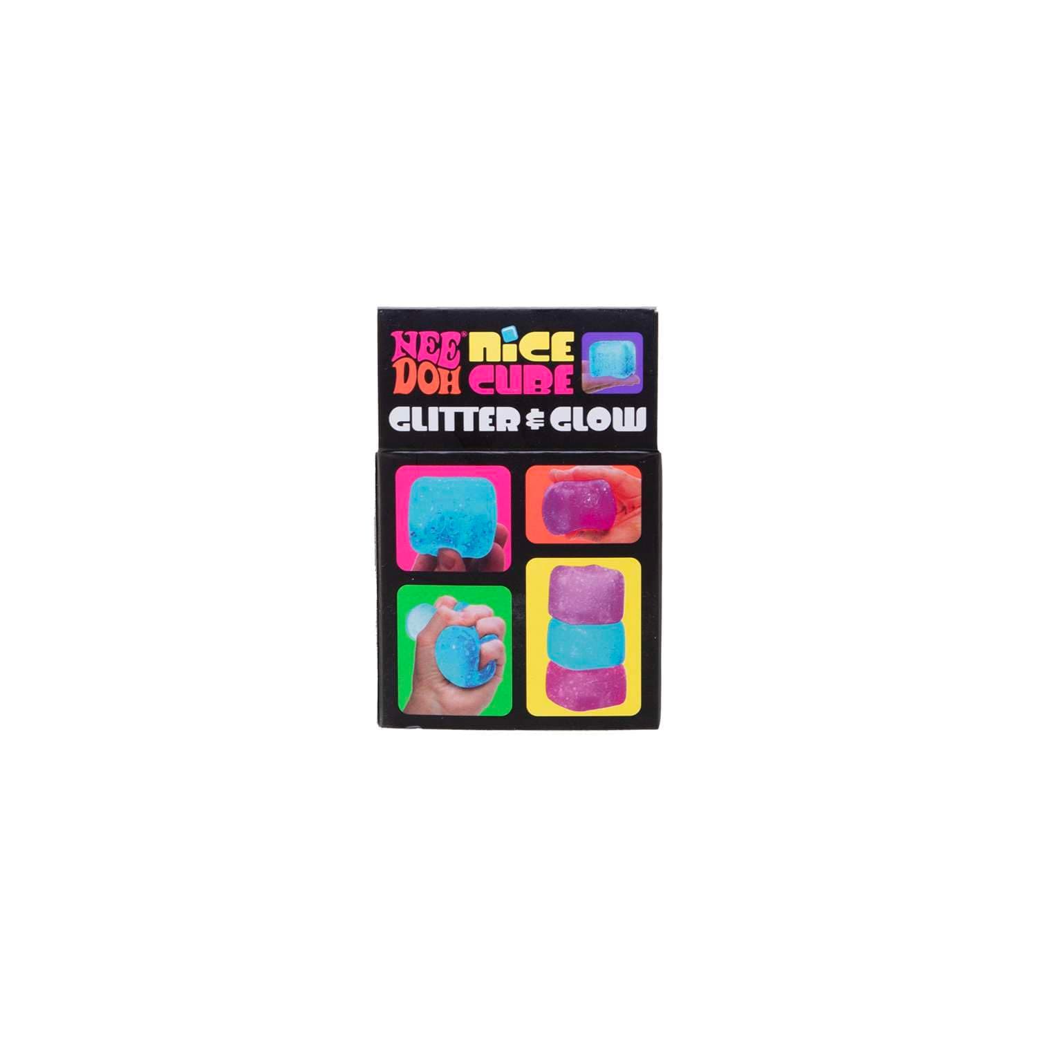 NeeDoh Nice Cube Glitter & Glow, Squishy Sensory Stress Relief Fidget Toy, Calming Cube for Kids and Teens, Assorted Colours, Satisfying Tactile Play, Suitable for Ages 3 and Up thumbnail 8