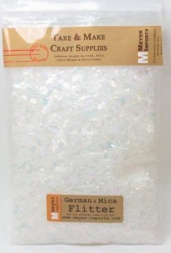 Snow White Flitter Flakes Iridescent Ice Glitter Flakes for Nail Art - Lightweight Holographic Polyester - 311-4328 - 1/2 oz (14 Grams) thumbnail 8