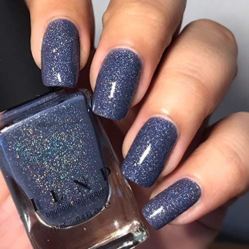 ILNP Better Days - Muted Midnight Blue Holographic Nail Polish thumbnail 9