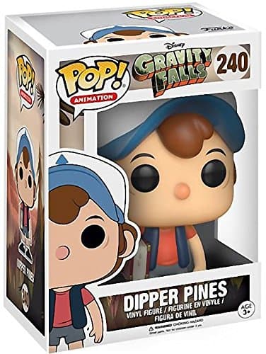 POP Disney: Gravity Falls - Dipper Pines Funko Vinyl Figure (Bundled with Compatible Box Protector Case), Multicolored, 3.75 inches - Image 1