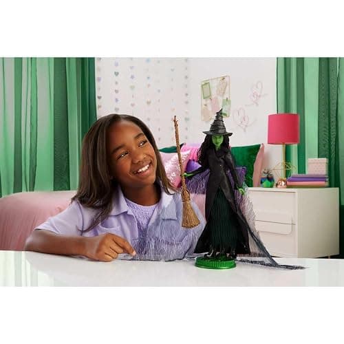 Mattel Universal Pictures' Wicked: for Good Deluxe Elphaba Fashion Doll with Removable Outfit & 4 Accessories, Inspired by The Movie thumbnail 2