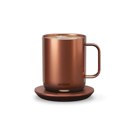 Ember Temperature Control Smart Mug 2, 10 Oz, App-Controlled Heated Coffee Mug with 80 Min Battery Life and Improved Design, Copper - Copper - 10 oz - Image 1