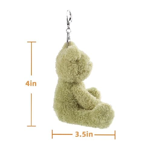 Apricot Lamb Cute Toys Plush Green frog Stuffed Animal Soft Keychain for Kids Bag, Purse, Backpack, Handbag (6 Inches) thumbnail 6