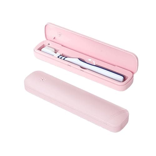 ZL-34L Portable Toothbrush Steriliser Toothbrush Steriliser Box Toothbrush Degerminator Steriliser Battery Powered ligent Toothbrush Steriliser C + A Lamps Ships Without Battery Pink - Image 1