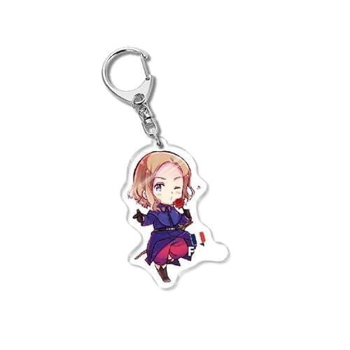 GO2COSY Set of 10 Anime Axis Powers Hetalia Acrylic Keychain Pendant Key Chain thumbnail 7