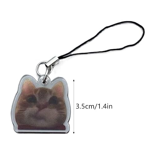 LIANXUE Cute Banana Cat Keychain for Students Funny Pendant Lanyard Decorations Cat Charm Phone Chain Anti-Lost Strap Decors thumbnail 7