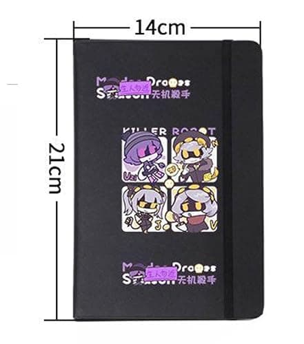 Murder Uzi Drone Notebook, 8.3 x 5.5 Inch, 76 Sheets / 152 Pages Diary, Cartoon Journal Book for Women Men, Thick Paper Drawing Book thumbnail 2