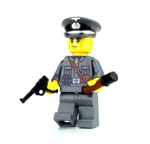 Battle Brick 1.6 Inches Tall Collectible Wehrmacht Officer German WW2 Custom Collectible Minifigure | Printed in the USA | Genuine Military Minifig | Great Gift for Teen to Adult AFOL - Image 1