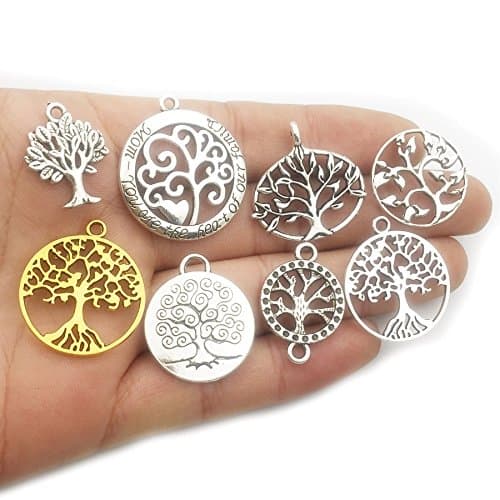 100g Craft Supplies Mixed Tree of Life Pendants Beads Charms Pendants for Crafting, Jewelry Findings Making Accessory for DIY Necklace Bracelet (M075) thumbnail 7