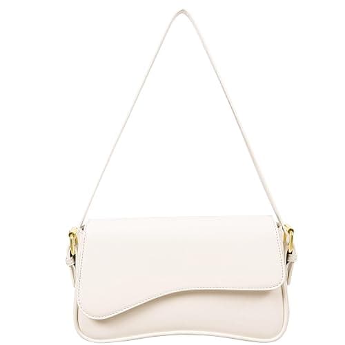 Shoulder Bag for Women Y2K Trendy Purse Vegan Leather Hobo Handbags Clutch Saddle Bag with 2 Removable Strap - Image 1
