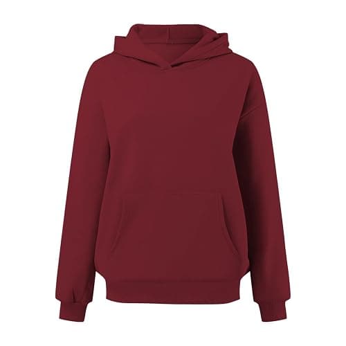 XINGJIAARTS Mockneck Sweatshirt Women Long Sleeve Fleece Top Pullover Hoodies For Women Sweater Shirts With Side Pockets New thumbnail 4