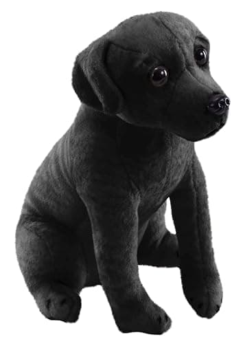 Wild Republic Rescue Dog, Black Labrador, Stuffed Animal, with Sound, 5.5 inches, Gift for Kids, Plush Toy, Fill is Spun Recycled Water Bottles - Image 1