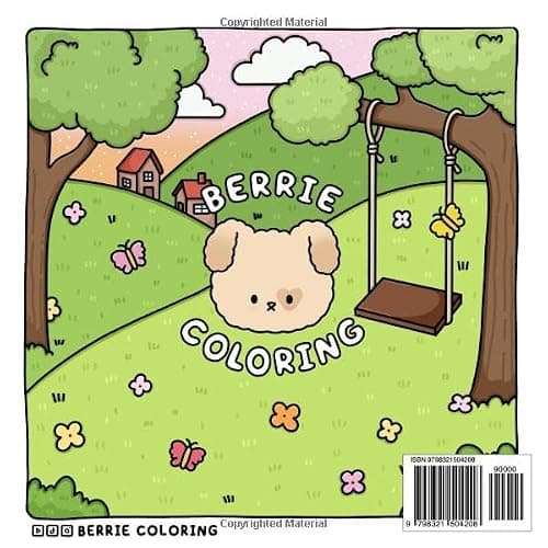 Berrie Coloring Volume 1: Cute and Cozy Coloring Book for Kids & Adults Featuring Easy to Color Animal Illustrations and Adorable Scenes (Cute & Cozy Coloring Books) thumbnail 2